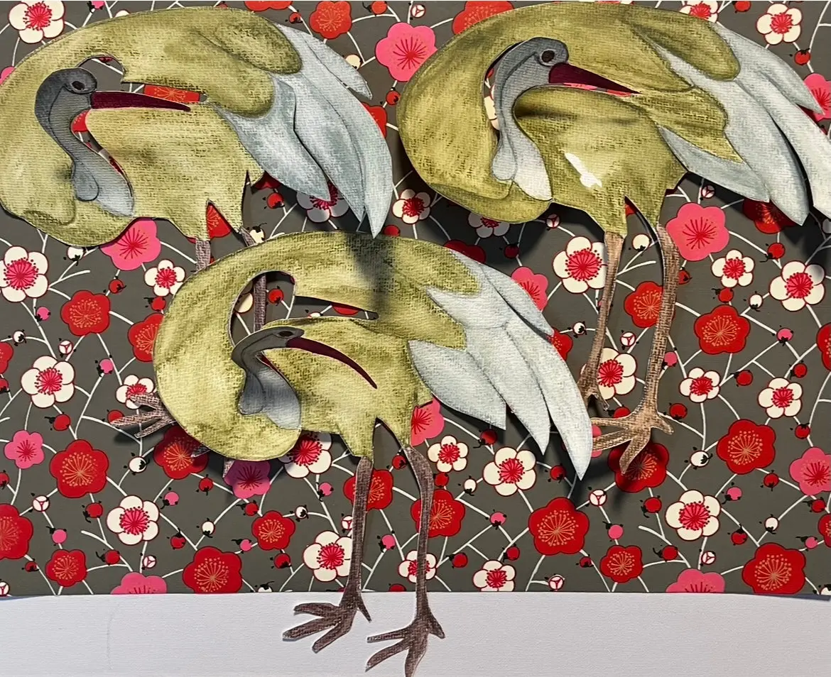 Kraniche auf Papier – Kollektion von YHYD